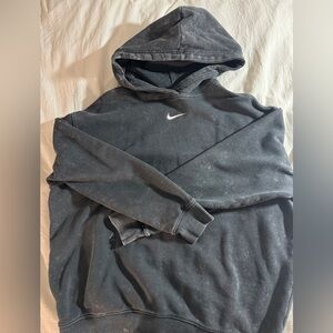 Nike acid washed charcoal hoodie